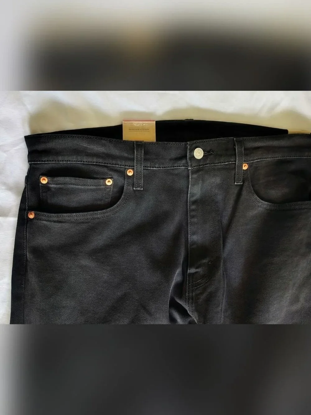 NWT Mens Levis 502 Size 36x32 Color Black Taper Jeans